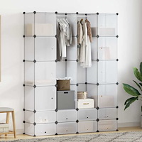 vidaXL Förvaringsskåp med 18 utrymmen vit 37x146x180,5 cm