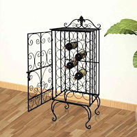 vidaXL Vinställ för 28 flaskor metall