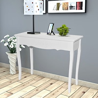 vidaXL Konsolbord vit