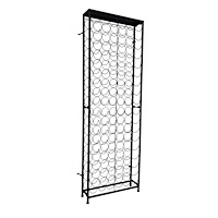 vidaXL Vinställ för 108 flaskor metall