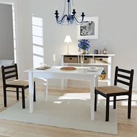 vidaXL Matstolar 2 st brun massivt gummiträ och sammet