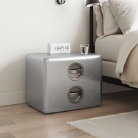 vidaXL Sidobord med 2 lådor Vintage Aviator flygplanstema