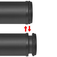 vidaXL 4 Höjdjusterbara bordsben i svart 710 mm