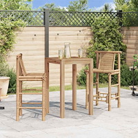 vidaXL Barstolar 2 st bambu