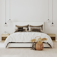 vidaXL Sängbord 2 st med låda ekfärgad