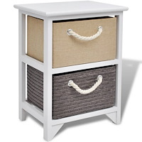 vidaXL Nattduksbord trä