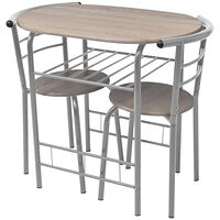 vidaXL Frukostbar med stolar MDF
