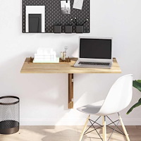 vidaXL Väggmonterat klaffbord 100x60 cm ek