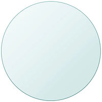 vidaXL Bordsskiva härdat glas rund 500 mm