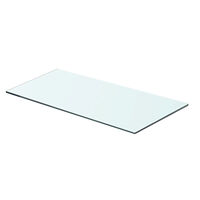 vidaXL Hyllplan glas genomskinlig 60x25 cm