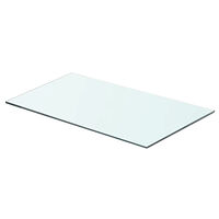 vidaXL Hyllplan glas genomskinlig 60x30 cm