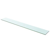 vidaXL Hyllplan glas genomskinlig 110x15 cm