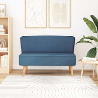 vidaXL Soffa 117x55,5x77 cm tyg blå