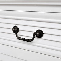 vidaXL Skrivbord med dubbla piedestaler 140x48x80 cm vit