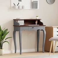 vidaXL Skrivbord massivt mahognyträ 80x40x92 cm