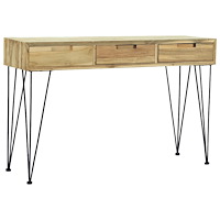 vidaXL Konsolbord 120x35x76 cm massiv teak