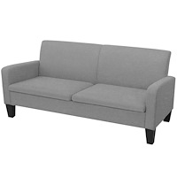 vidaXL 3-sitssoffa 180x65x76 cm ljusgrå
