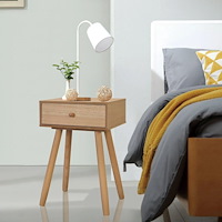 vidaXL Sängbord 2 st massiv furu 40x30x61 cm brun