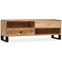 vidaXL TV-bänk massivt mangoträ 120x30x40 cm