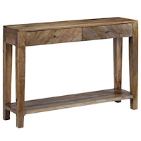 vidaXL Konsolbord massivt mangoträ 118x30x80 cm