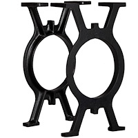 vidaXL Bänkben 2 st O-ram gjutjärn