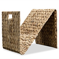 vidaXL Tidningshållare vattenhyacint 31x31x31 cm