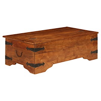 vidaXL Soffbord massivt akaciaträ med honungsfinish 110x55x35 cm