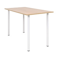 vidaXL Matbord 120x60x73 cm ekfärg och vit