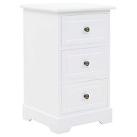vidaXL Nattduksbord MDF och furu 35x32x59 cm