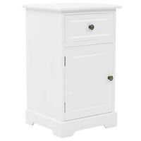 vidaXL Nattduksbord MDF och furu 35x32x59 cm