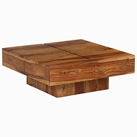 vidaXL Soffbord 80x80x30 cm massivt akaciaträ