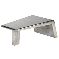 vidaXL Aviator Soffbord aluminium vintage flygplanstema