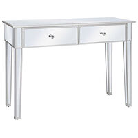 vidaXL Konsolbord spegel MDF och glas 106,5x38x76,5 cm