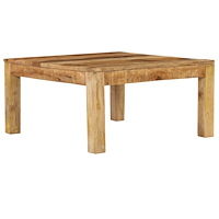 vidaXL Soffbord massivt mangoträ 80x80x40 cm