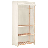 vidaXL Garderob 3 nivåer 79x40x170 cm