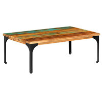 vidaXL Soffbord 100x60x35 cm massivt återvunnet trä
