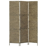 vidaXL Rumsavdelare 3 paneler vattenhyacint 116x160 cm brun