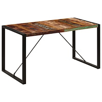 vidaXL Matbord 140x70x75 cm massivt återvunnet trä