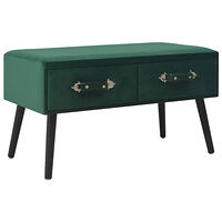 vidaXL Soffbord grön 80x40x46 cm sammet
