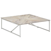 vidaXL Soffbord 110x110x36 cm massivt mangoträ