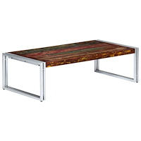 vidaXL Soffbord 120x60x35 cm massivt återvunnet trä