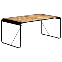 vidaXL Matbord 180x90x76 cm massivt robust mangoträ