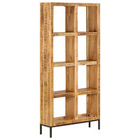 vidaXL Bokhylla 80x25x175 cm massivt mangoträ