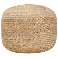 vidaXL Handgjord sittpuff 45x30 cm jute
