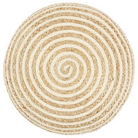 vidaXL Handgjord sittpuff 45x30 cm jute