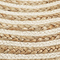 vidaXL Handgjord sittpuff 45x30 cm jute