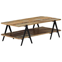 vidaXL Soffbord 115x60x40 cm massivt återvunnet trä