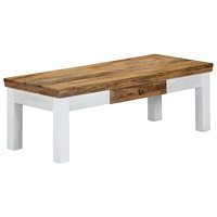 vidaXL Soffbord massivt mangoträ 110x50x40 cm