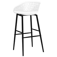 vidaXL Barstolar 2 st vit