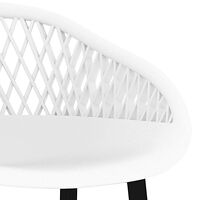 vidaXL Barstolar 2 st vit